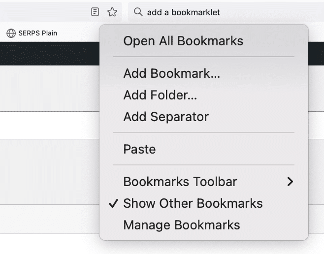 Add bookmark