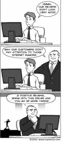 Online Reputation Management cartoon