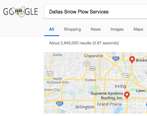 Dallas snow plow services